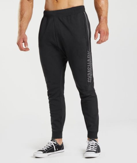 Men's Gymshark Bold React Jogger Black | NZ 0WSEMI